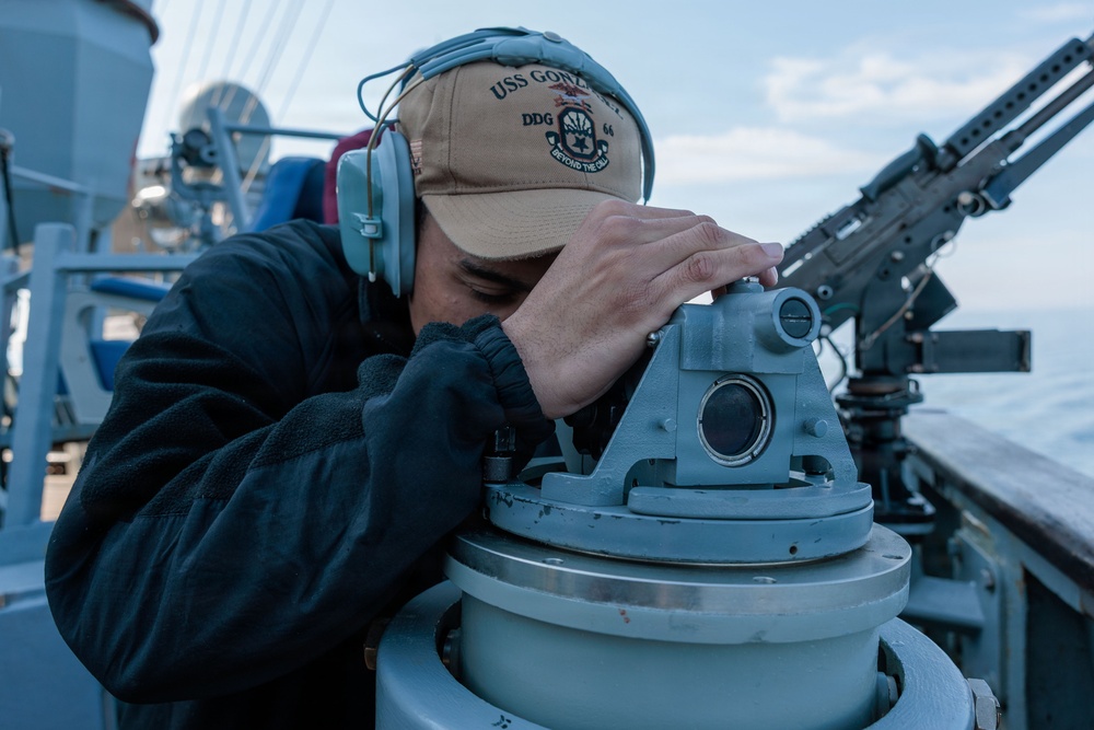 Sea and Anchor aboard USS Gonzalez (DDG 66)