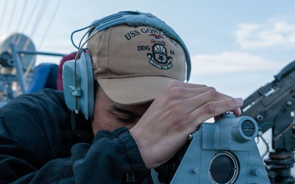Sea and Anchor aboard USS Gonzalez (DDG 66)