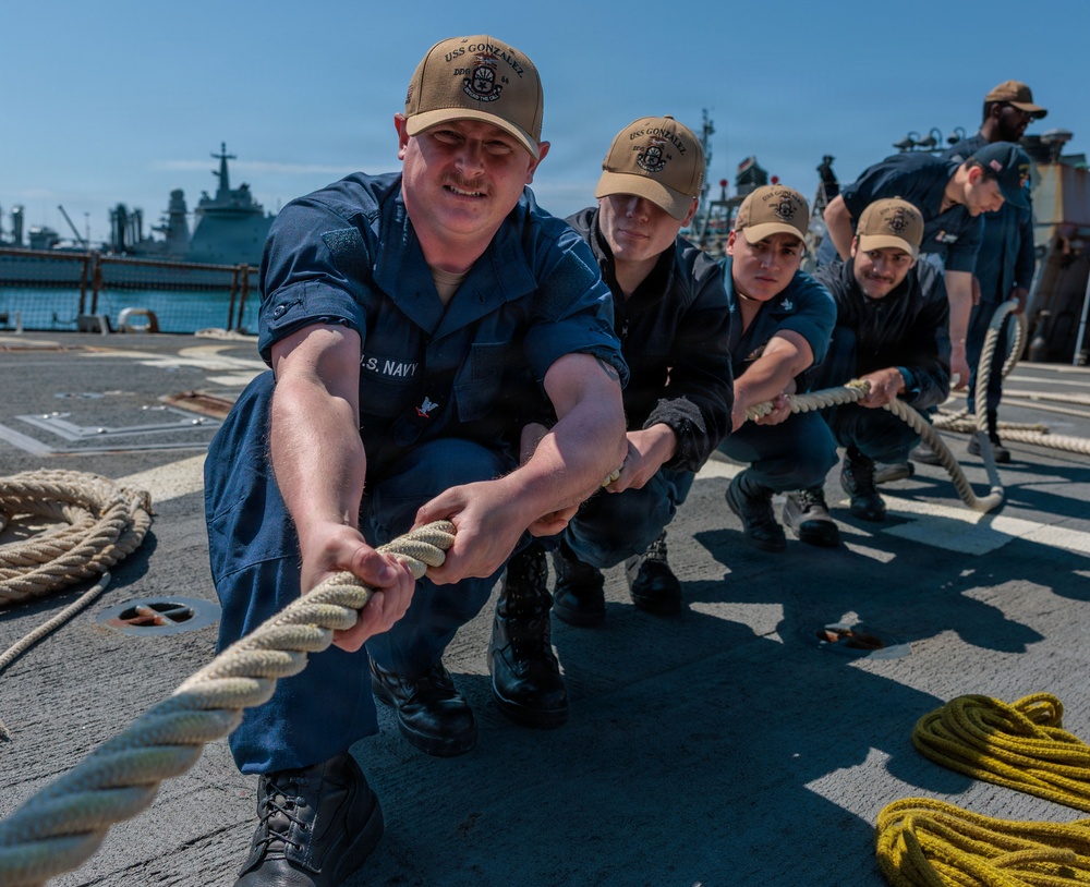 Sea and Anchor aboard USS Gonzalez (DDG 66)
