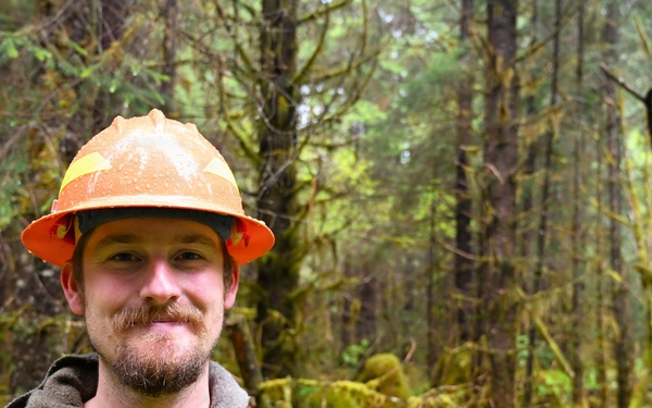 Forester in the forest