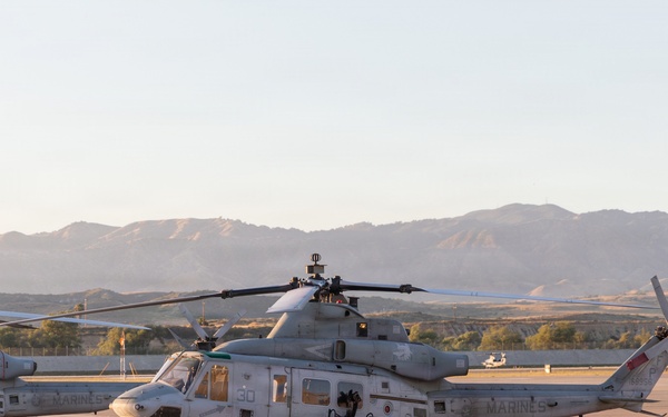 U.S. Marines with HMLA-169 provide close air support to 1st Recon Bn