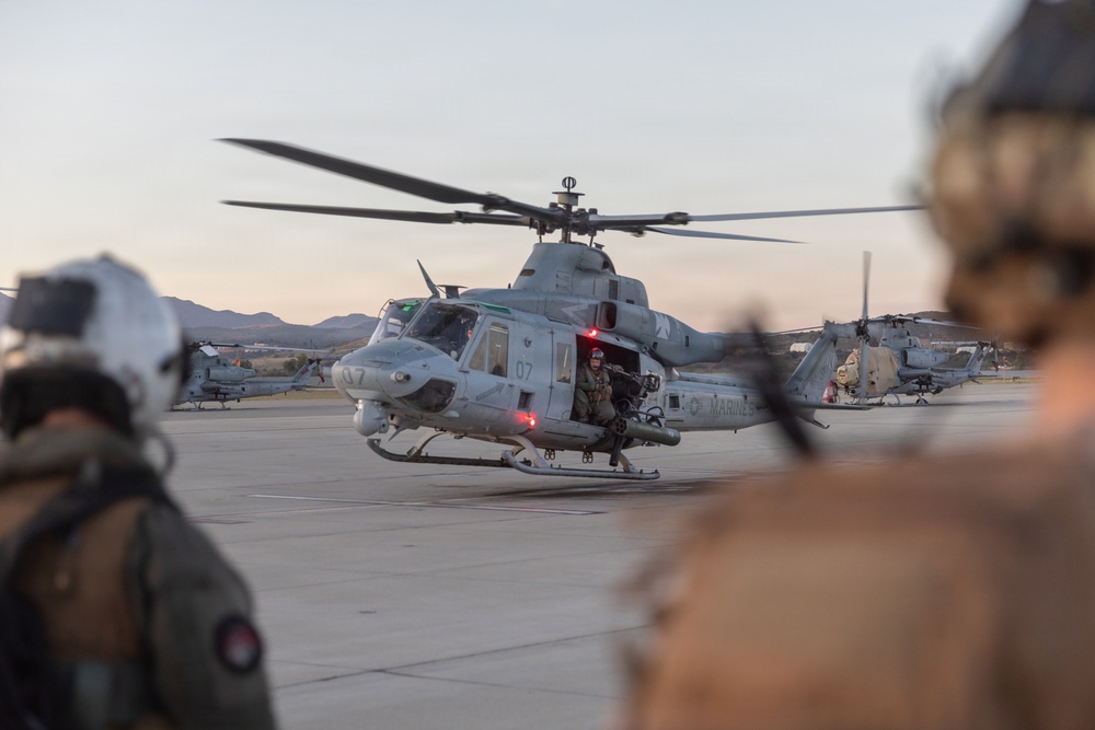 U.S. Marines with HMLA-169 provide close air support to 1st Recon Bn