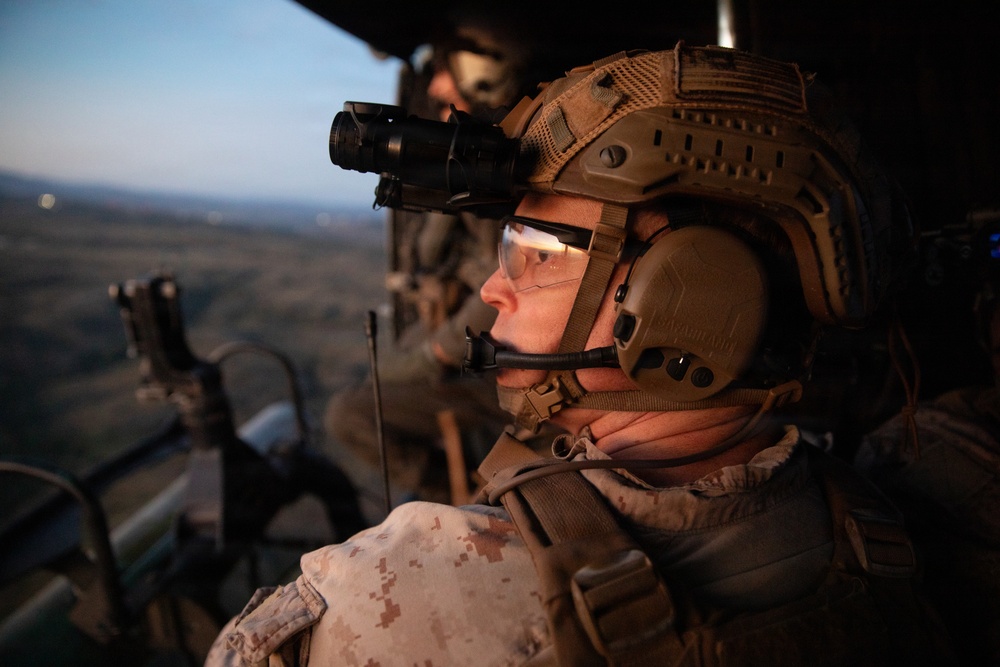 U.S. Marines with HMLA-169 provide close air support to 1st Recon Bn