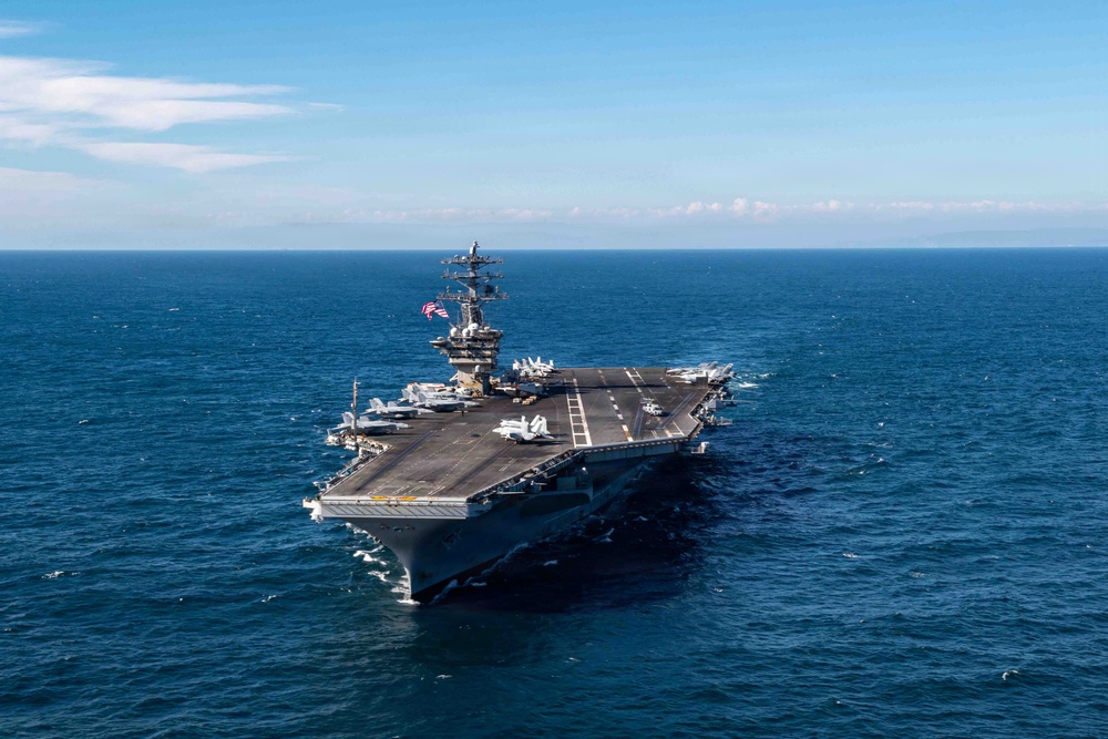 Chilean Navy and Nimitz Carrier Strike Group Photo Exercise