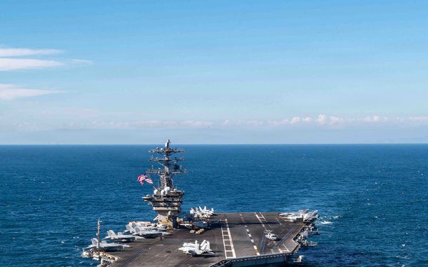 Chilean Navy and Nimitz Carrier Strike Group Photo Exercise