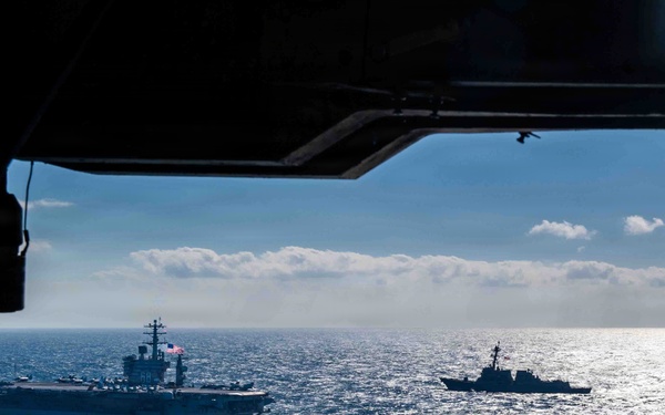 Chilean Navy and Nimitz Carrier Strike Group Photo Exercise