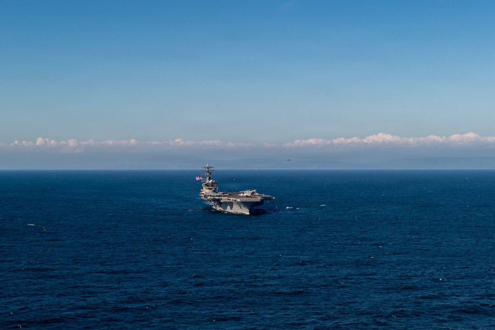 Chilean Navy and Nimitz Carrier Strike Group Photo Exercise