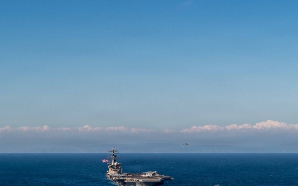 Chilean Navy and Nimitz Carrier Strike Group Photo Exercise