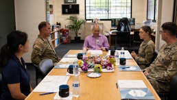 25th Combat Aviation Brigade leaders engage with students at Mililani Middle School