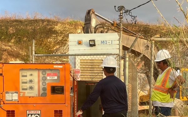 USACE Generator Install at Saipan Water Facility
