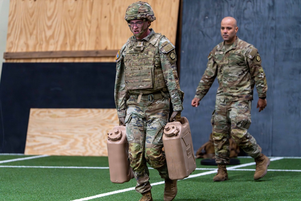 U. S. Army Materiel Support Command – Korea E3B Academy participants tackle a rigorous Expert Physical Fitness Assessment on April 21.