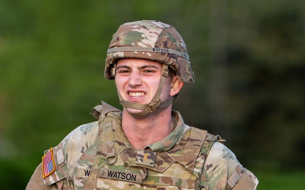 U. S. Army Materiel Support Command – Korea E3B Academy participants tackle a rigorous Expert Physical Fitness Assessment on April 21.
