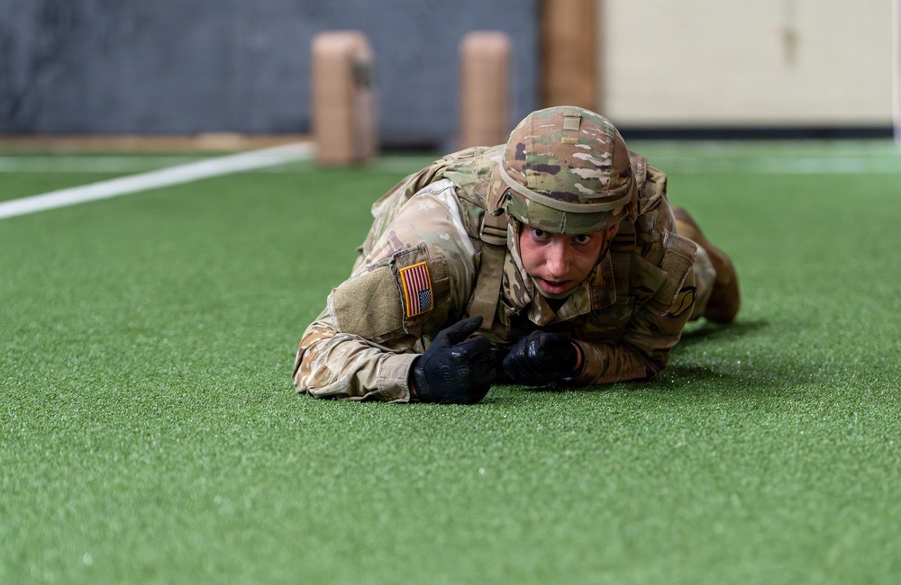 U. S. Army Materiel Support Command – Korea E3B Academy participants tackle a rigorous Expert Physical Fitness Assessment on April 21.