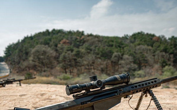 U.S. Marines Participate in a Sniper Range on Rodriguez Live Fire Complex