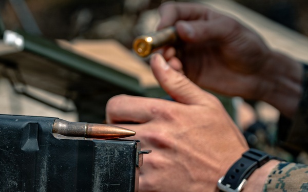 U.S. Marines Participate in a Sniper Range on Rodriguez Live Fire Complex