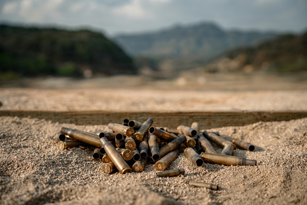 U.S. Marines Participate in a Sniper Range on Rodriguez Live Fire Complex