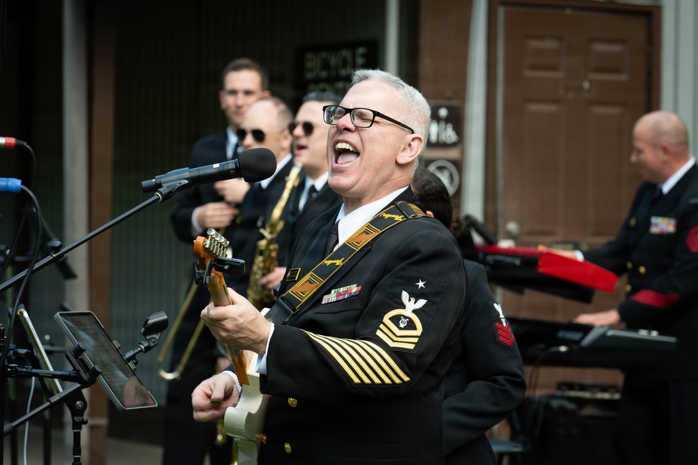 U.S. Naval Academy Band performs in Great Smokey Mountain National Park