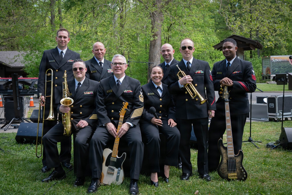 U.S. Naval Academy Band performs in Great Smokey Mountain National Park