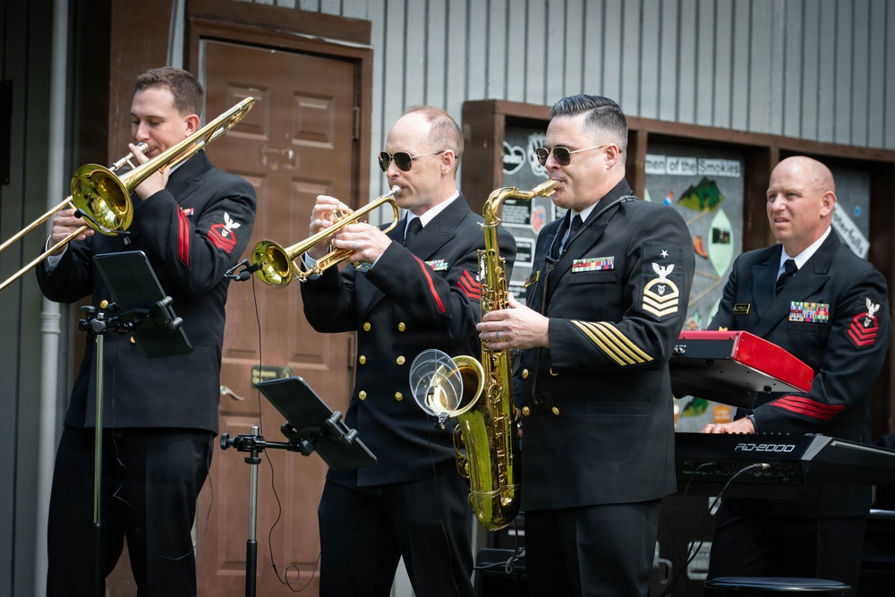 U.S. Naval Academy Band performs in Great Smokey Mountain National Park