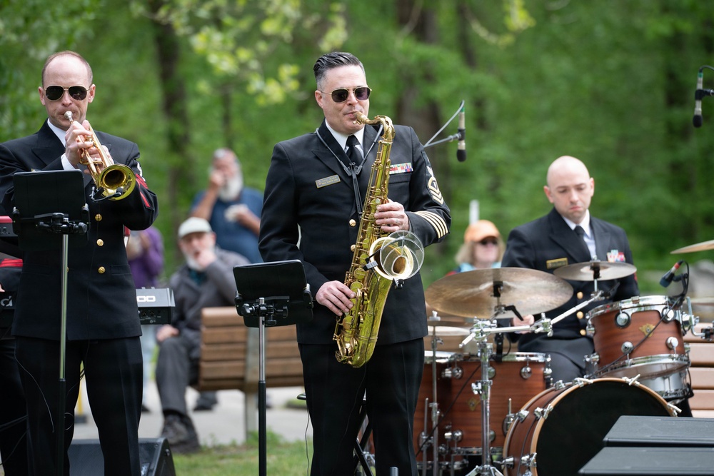 U.S. Naval Academy Band performs in Great Smokey Mountain National Park