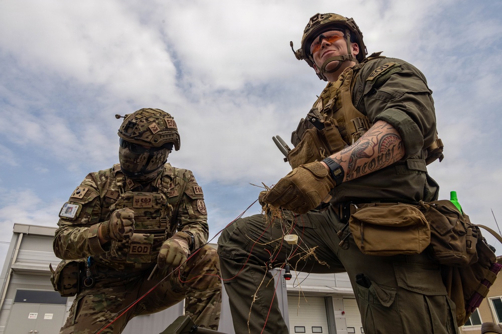 U.S. Marines and ROKAF train interoperability