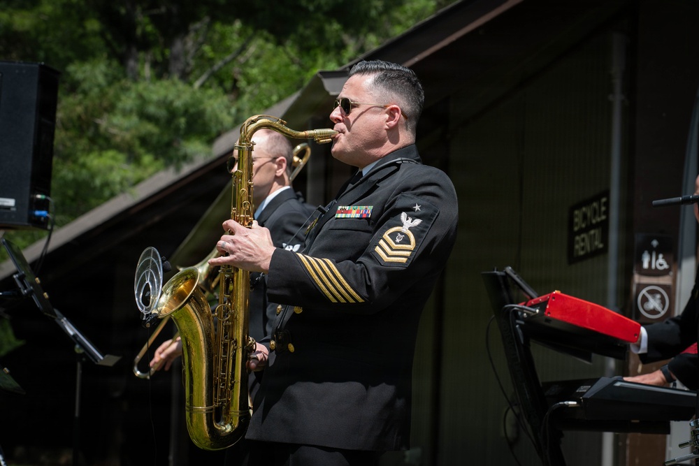 U.S. Naval Academy Band performs in Great Smokey Mountain National Park