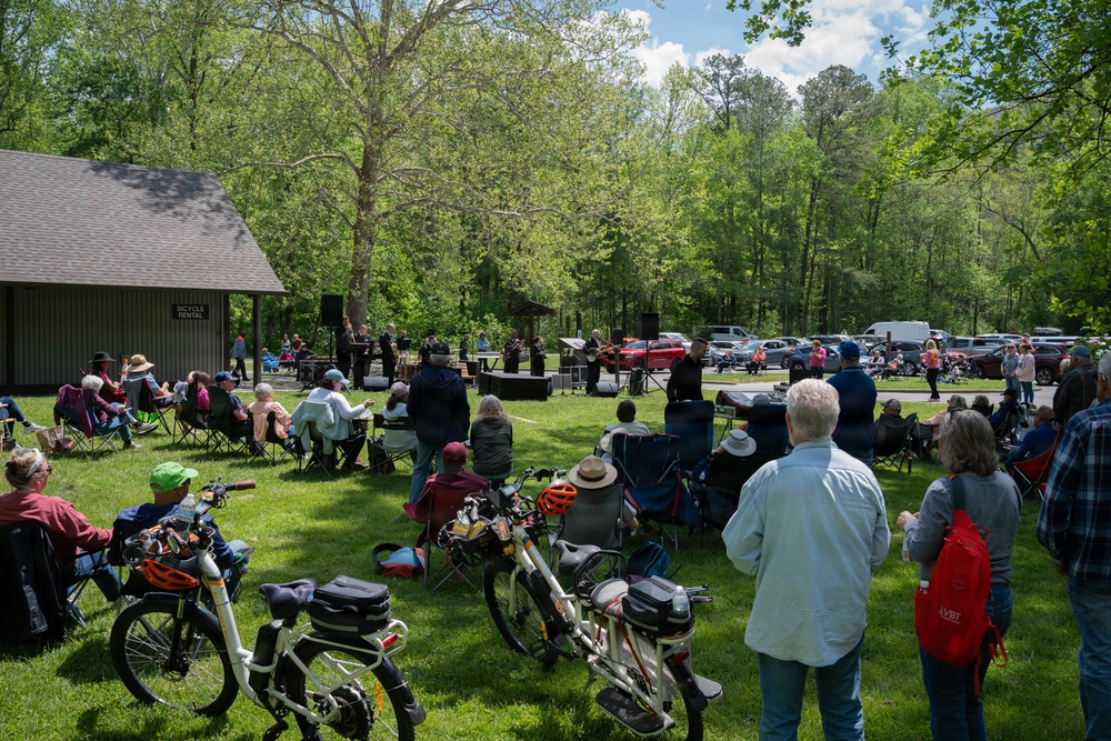 U.S. Naval Academy Band performs in Great Smokey Mountain National Park