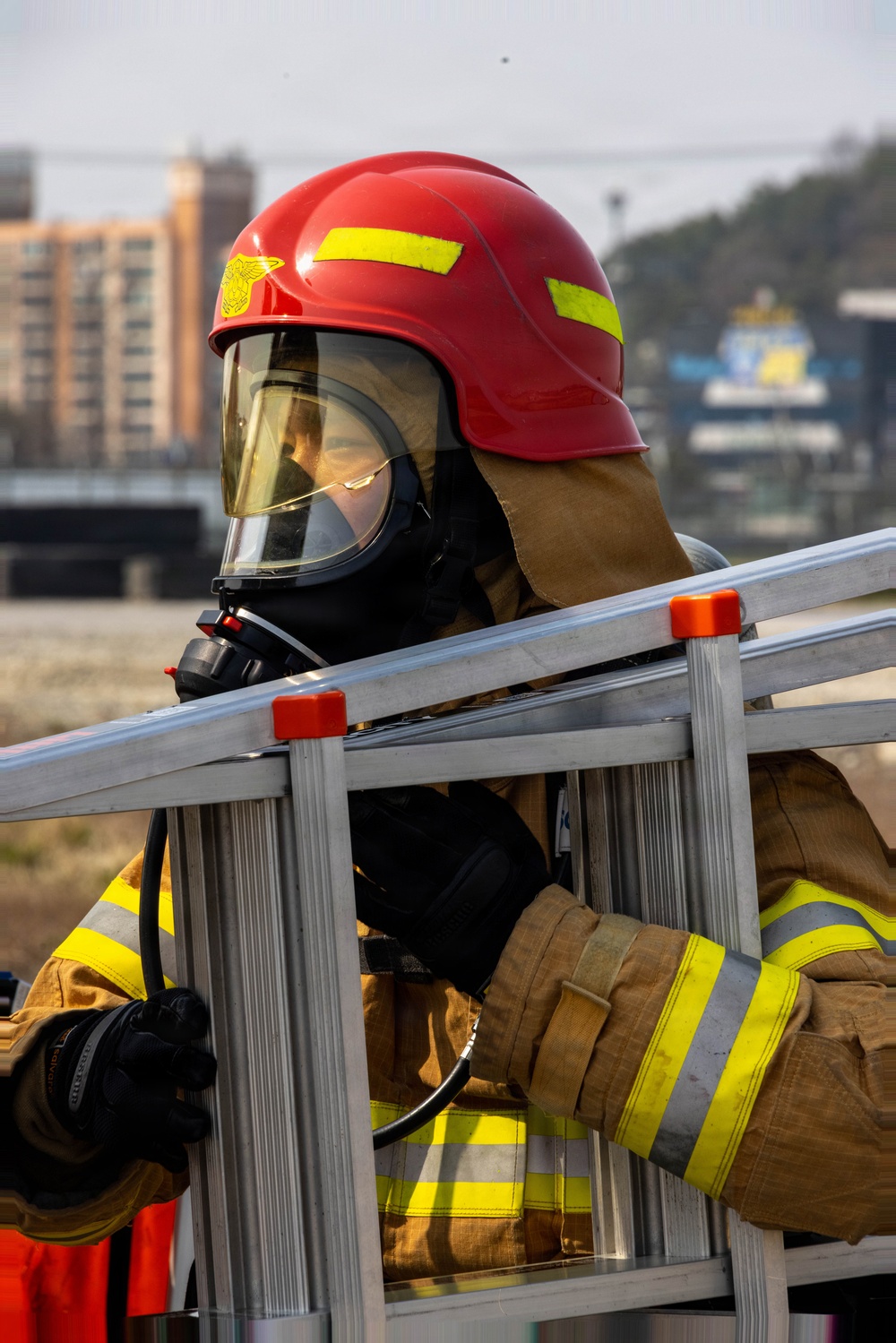 U.S. Marines partner with ROKAF for aircraft rescue training