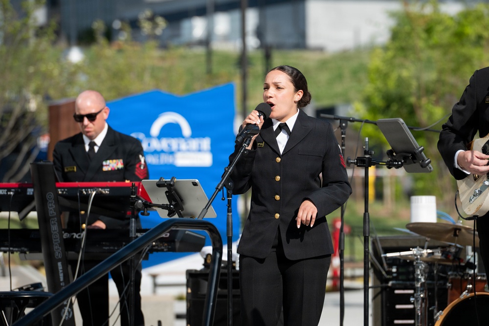 U.S. Naval Academy Band performs at Knoxville Smokies Baseball Game