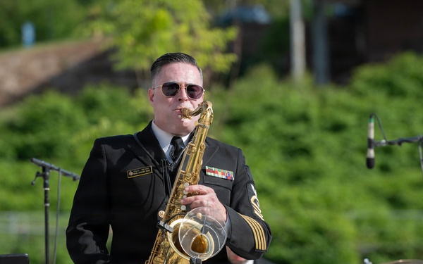 U.S. Naval Academy Band performs at Knoxville Smokies Baseball Game