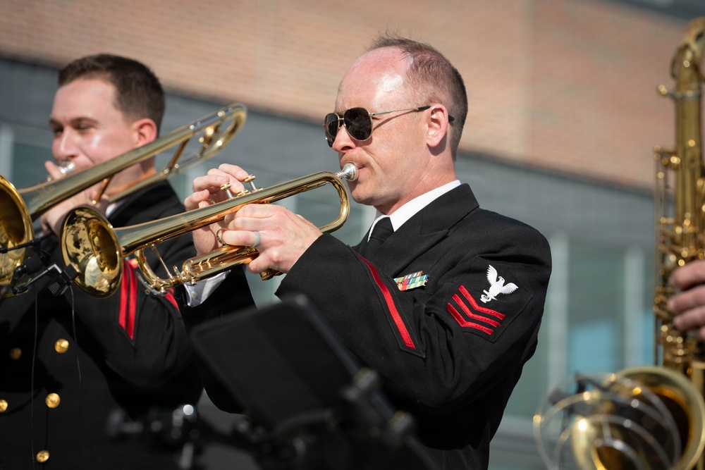 U.S. Naval Academy Band performs at Knoxville Smokies Baseball Game