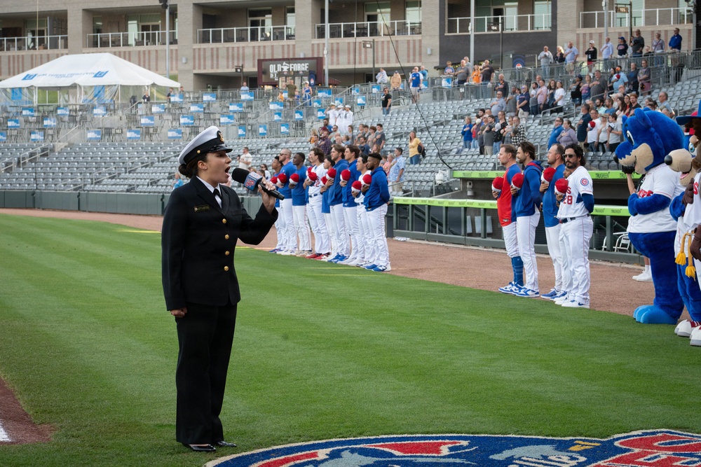 U.S. Naval Academy Band performs at Knoxville Smokies Baseball Game