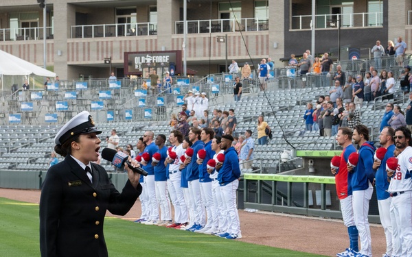 U.S. Naval Academy Band performs at Knoxville Smokies Baseball Game