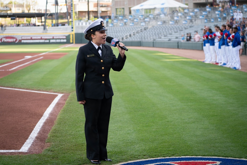 U.S. Naval Academy Band performs at Knoxville Smokies Baseball Game