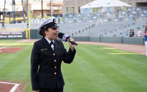 U.S. Naval Academy Band performs at Knoxville Smokies Baseball Game