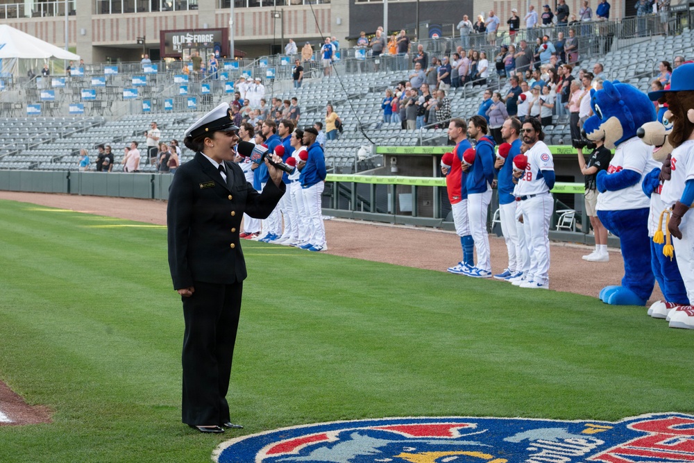 U.S. Naval Academy Band performs at Knoxville Smokies Baseball Game