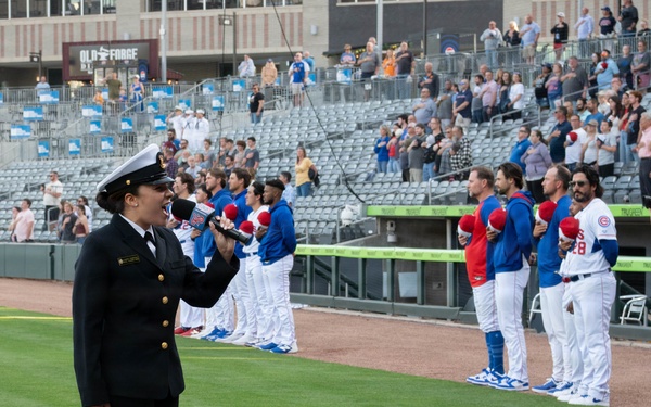 U.S. Naval Academy Band performs at Knoxville Smokies Baseball Game