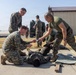 U.S. Marines provide medical care during a simulated mass casualty training event
