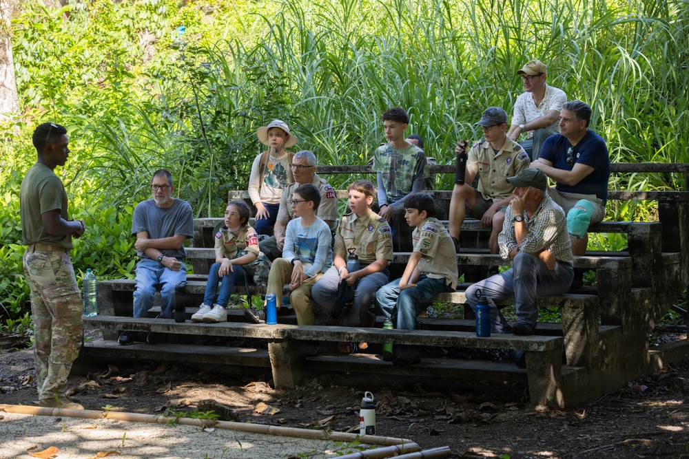 U.S. Army Partners with Scouting America Troop 1849 for Jungle Survival Training