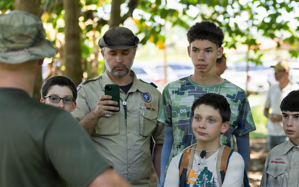 U.S. Army Partners with Scouting America Troop 1849 for Jungle Survival Training