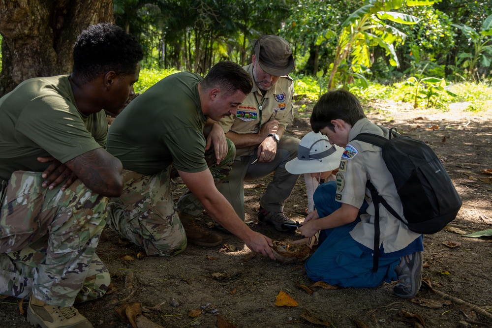 U.S. Army Partners with Scouting America Troop 1849 for Jungle Survival Training