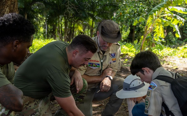 U.S. Army Partners with Scouting America Troop 1849 for Jungle Survival Training