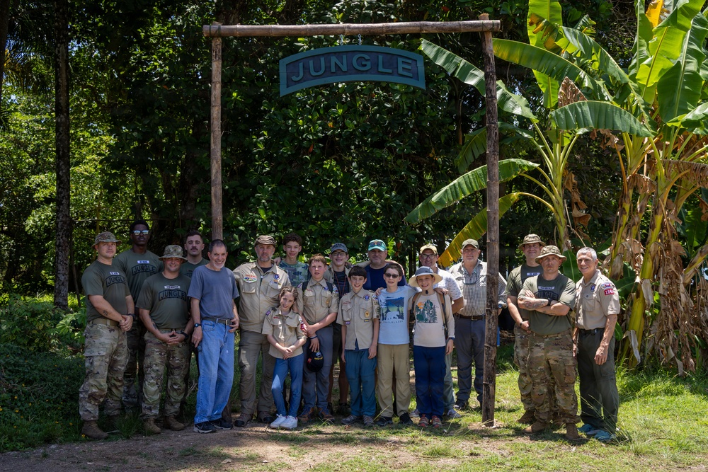 U.S. Army Partners with Scouting America Troop 1849 for Jungle Survival Training