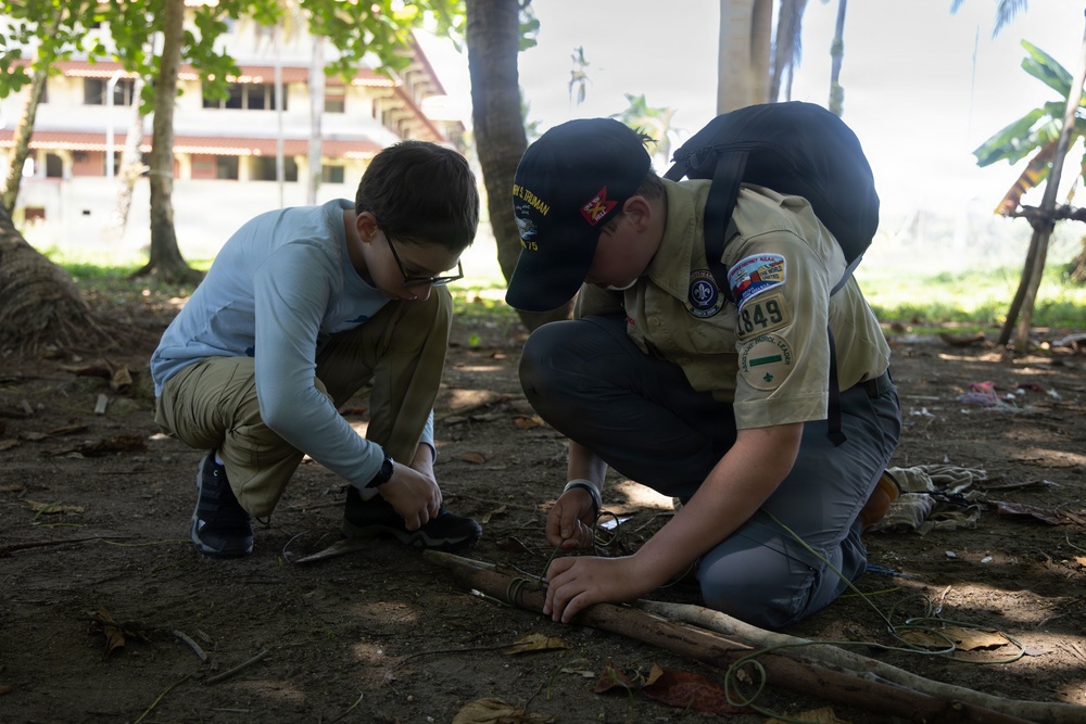 U.S. Army Partners with Scouting America Troop 1849 for Jungle Survival Training