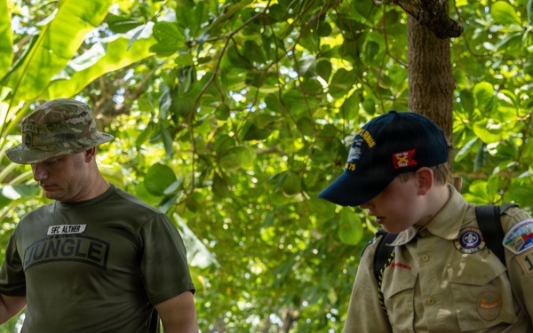 U.S. Army Partners with Scouting America Troop 1849 for Jungle Survival Training