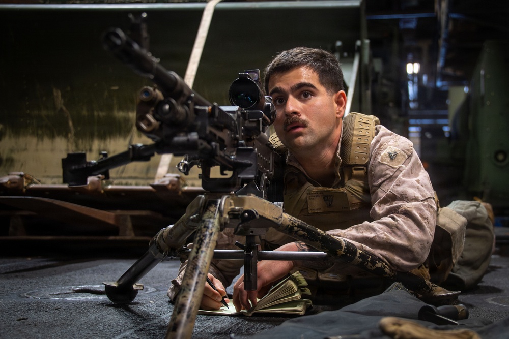 U.S. Marines Conduct Weapons Familiarization, Aircraft Maintenance Aboard USS Boxer