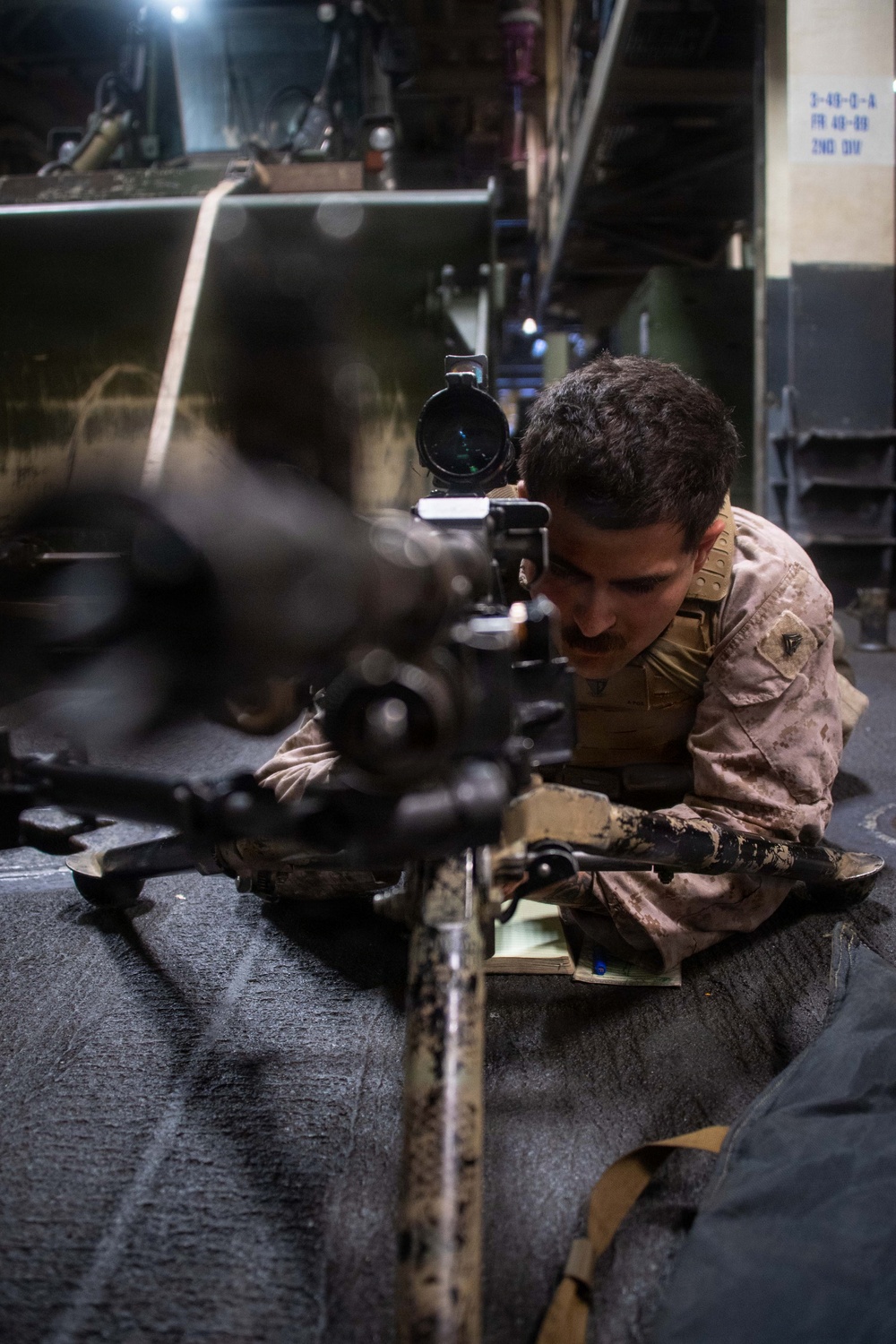 U.S. Marines Conduct Weapons Familiarization, Aircraft Maintenance Aboard USS Boxer