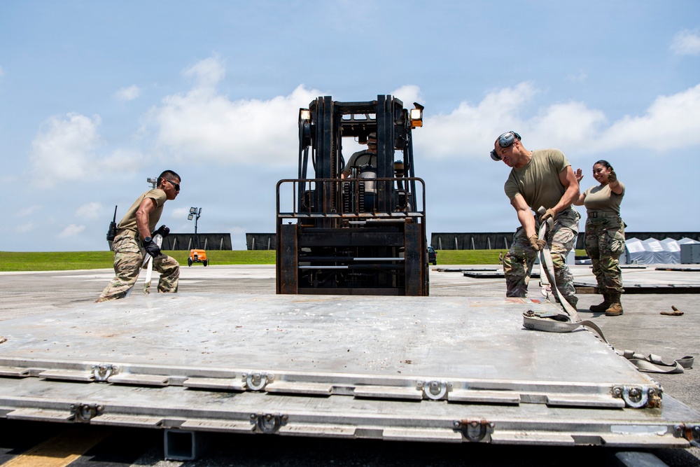 36th Wing prepares life saving aid in response to Typhoon Sinlaku