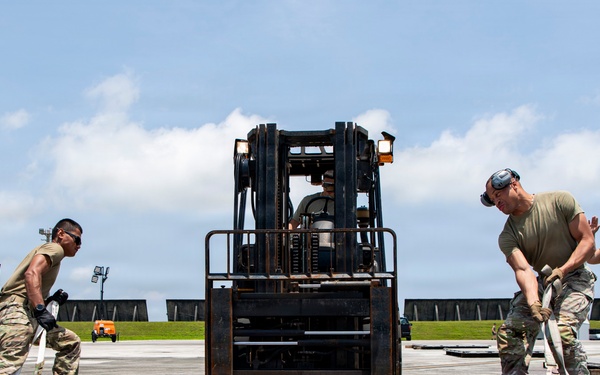 36th Wing prepares life saving aid in response to Typhoon Sinlaku