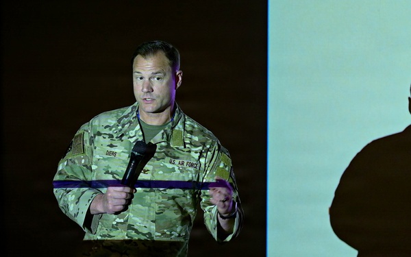 31st Fighter Wing Leadership Highlights Accomplishments During All-Call Briefing